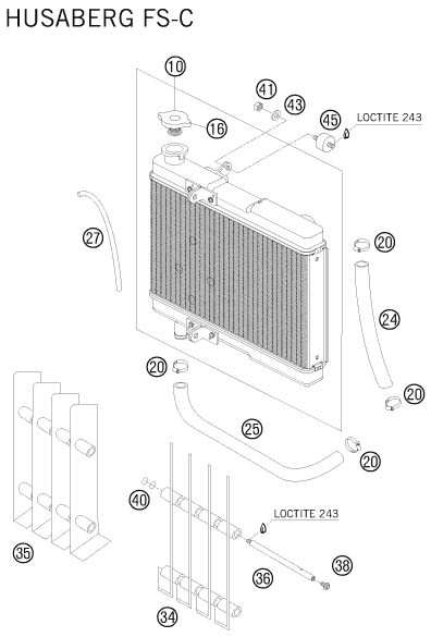 Systeme De Refroidissement Pour Fs C Eu Esprit Husqvarna La