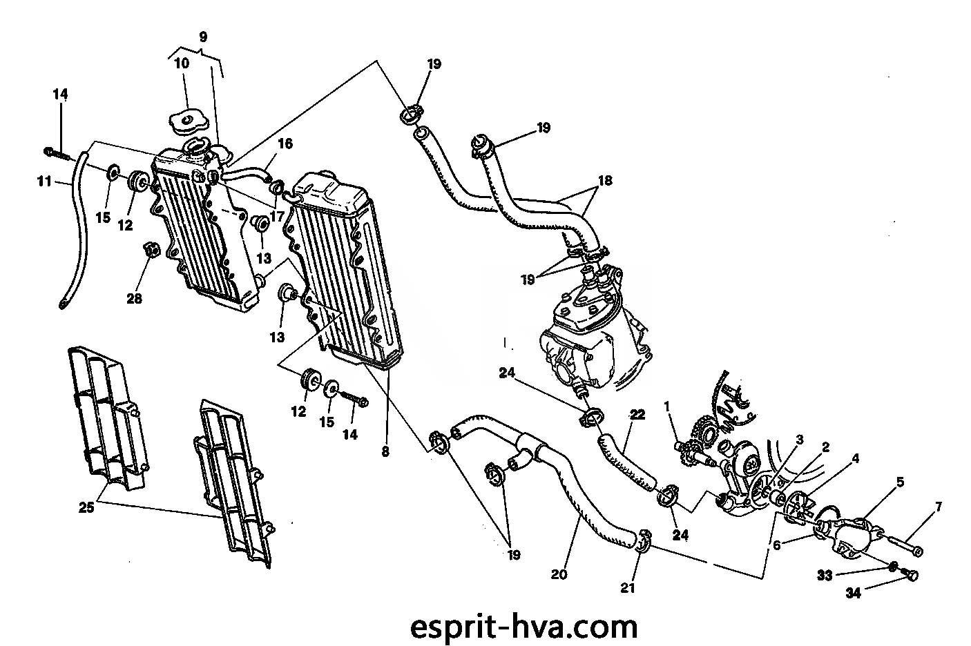 Refroidissement Pour Wr Esprit Husqvarna La R F Rence Husqvarna