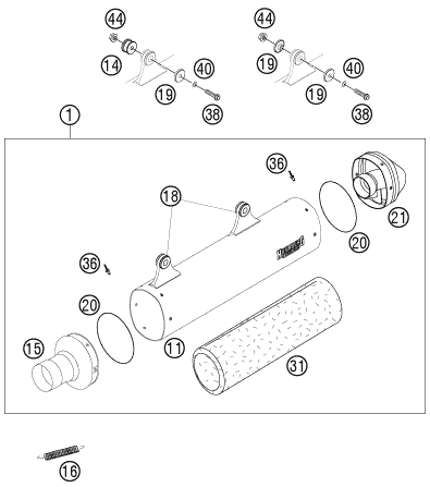 SYSTEME DECHAPPEMENT POUR FS 650C6 07 EU