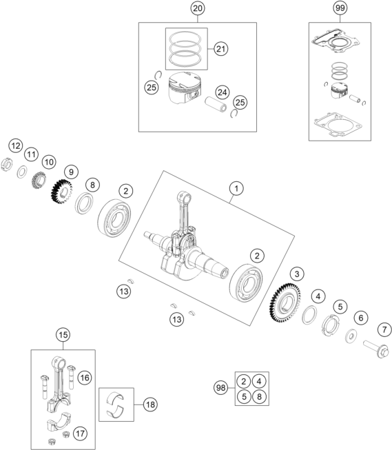 VILEBREQUIN PISTON POUR SVARTPILEN 125 BD 2022