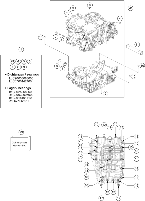 CARTER MOTEUR POUR SVARTPILEN 801 2024