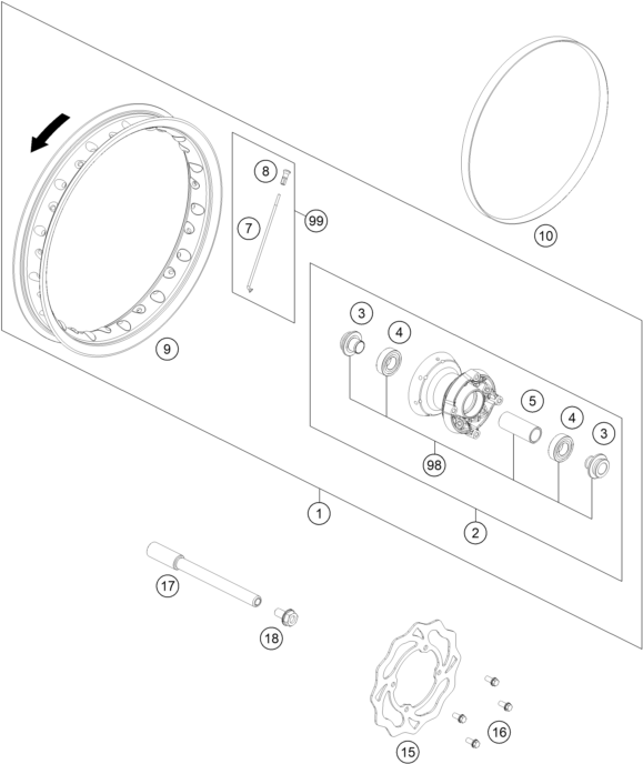 ROUE AVANT POUR EE 3 2023 EU