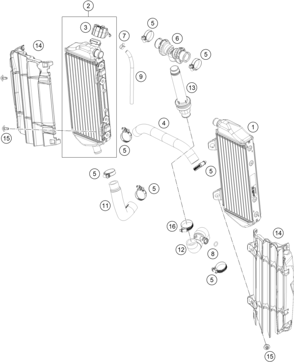 SYSTEME DE REFROIDISSEMENT POUR TC 150 2025 EU