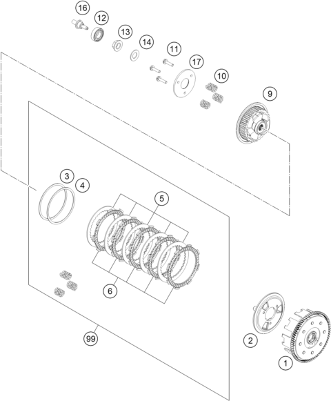 EMBRAYAGE POUR SVARTPILEN 250 BD 2024