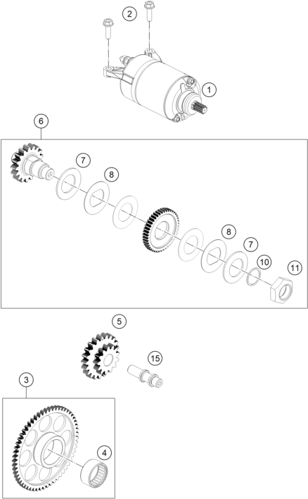 DEMARREUR ELECTRIQUE POUR SVARTPILEN 125 BD 2024