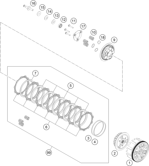 EMBRAYAGE POUR SVARTPILEN 401 BD 2024