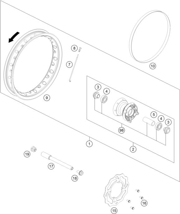 ROUE AVANT POUR EE 5 2024 EU