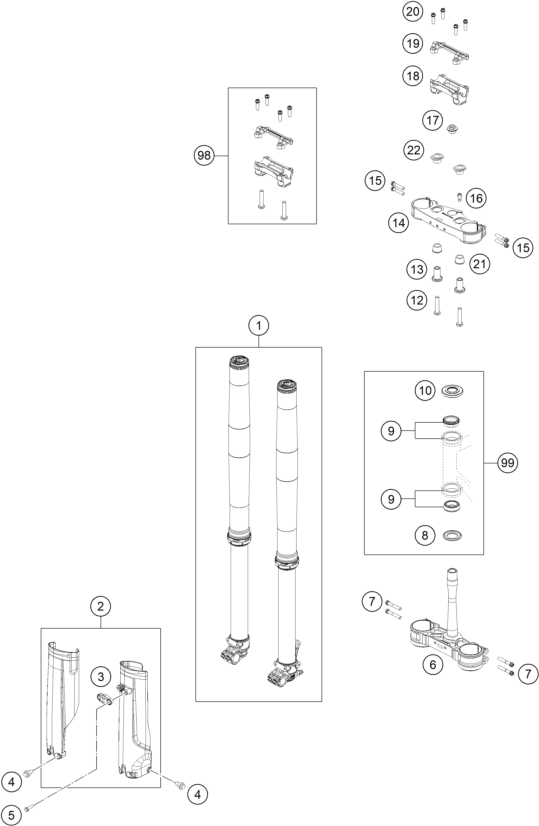 FOURCHE TELESCOPIQUE TE DE FOURCHE POUR FE 350 PRO 2025 EU