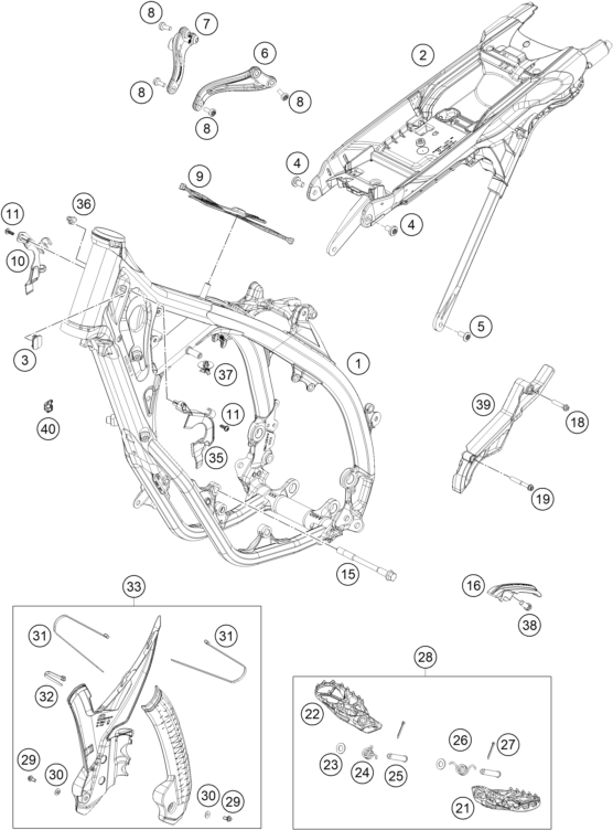 CADRE POUR TC 250 2025 EU