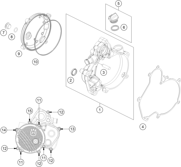 COUVERCLE DEMBRAYAGE POUR TC 50 2024 EU