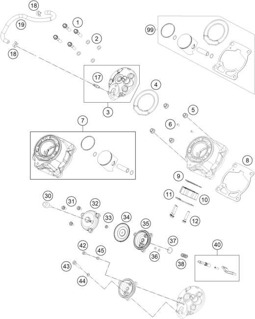 CYLINDRE CULASSE POUR TC 65 2024 EU