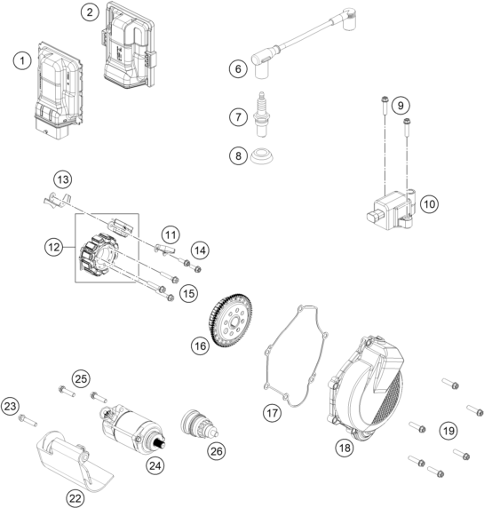 SYSTEME DE ALLUMAGE POUR TC 125 2024 EU