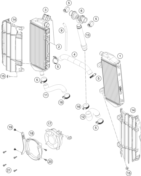 SYSTEME DE REFROIDISSEMENT POUR FE 450 2024 EU