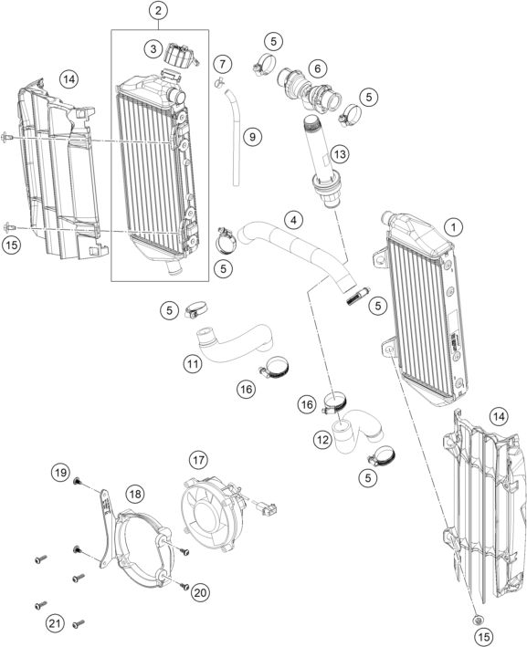 SYSTEME DE REFROIDISSEMENT POUR FE 250 2024 EU