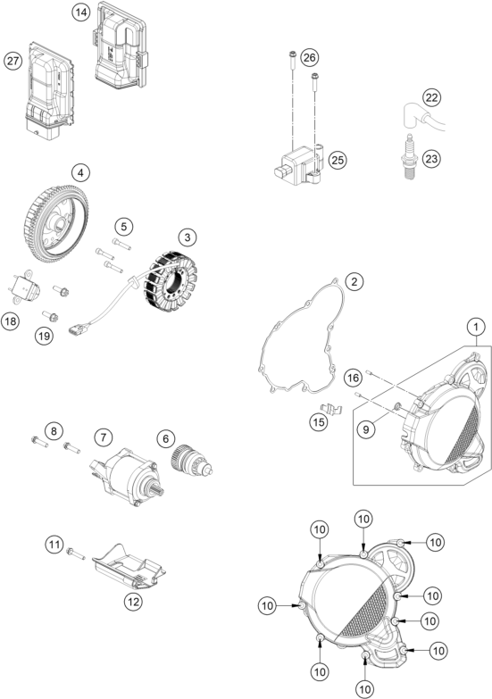 SYSTEME DE ALLUMAGE POUR TE 250 2024 EU