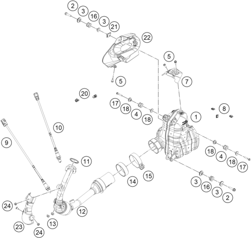 SYSTEME DECHAPPEMENT POUR SVARTPILEN 125 BD 2024