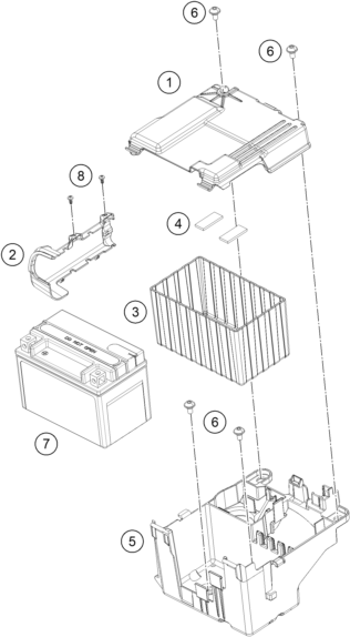 BATTERIE POUR SVARTPILEN 125 BD 2024