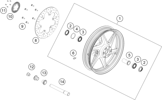 ROUE AVANT POUR VITPILEN 401 BD 2024