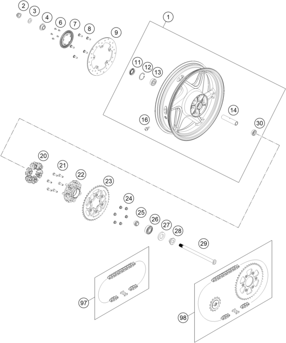 ROUE ARRIERE POUR VITPILEN 401 BD 2024