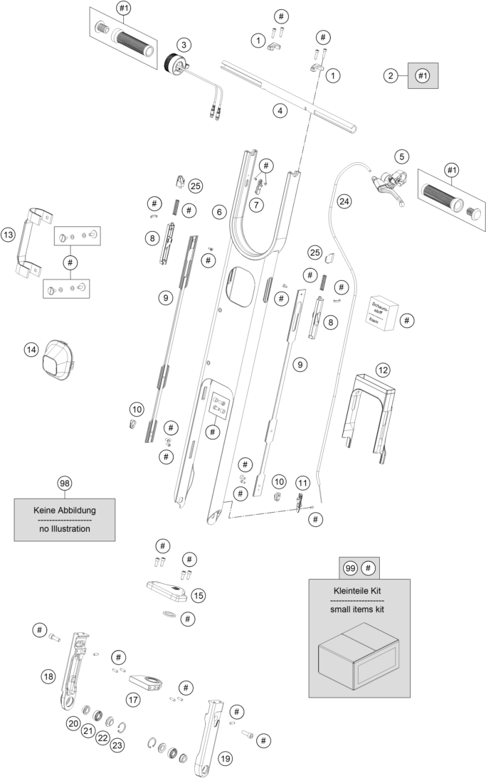 GUIDON ARMATURES POUR SKUTTA 20KMH 2024