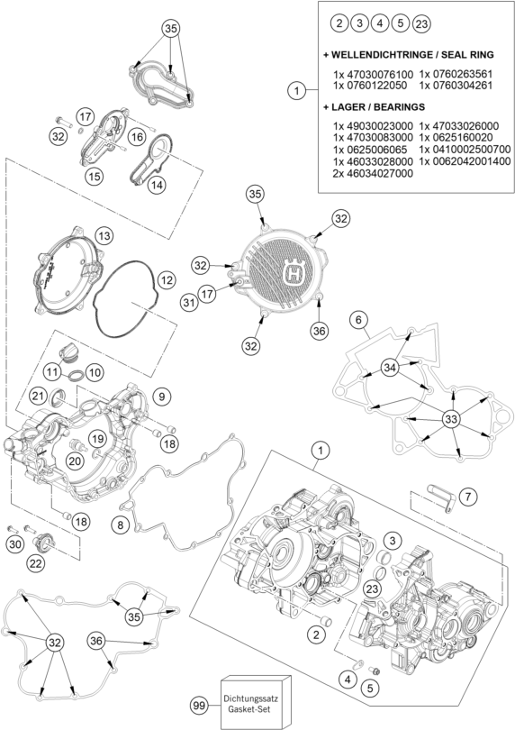 CARTER MOTEUR POUR TC 85 1714 2025