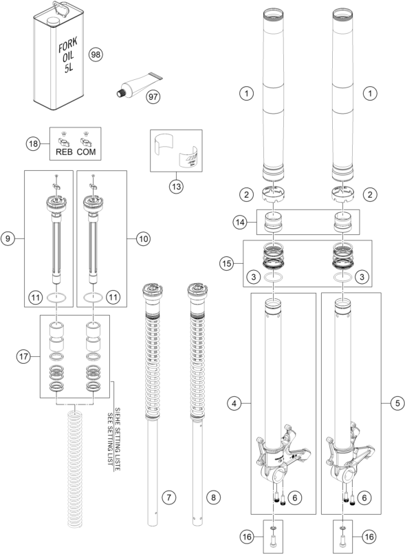 FOURCHE TELESCOPIQUE POUR SVARTPILEN 801 2024