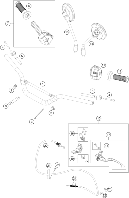 GUIDON ARMATURES POUR SVARTPILEN 801 2024