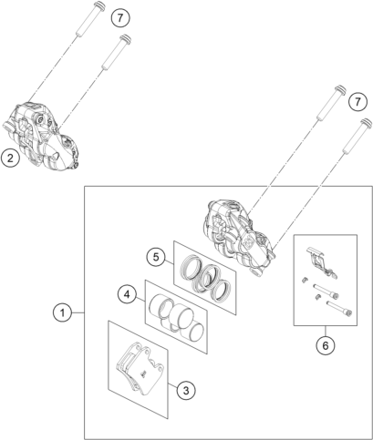 ETRIER DE FREIN AVANT POUR SVARTPILEN 801 2024 EU