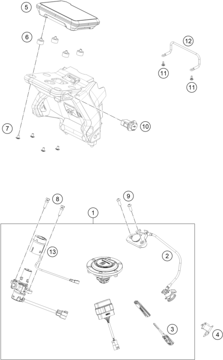 INSTRUMENTS  SYSTEME DE VERROUILLAGE POUR SVARTPILEN 801 2024