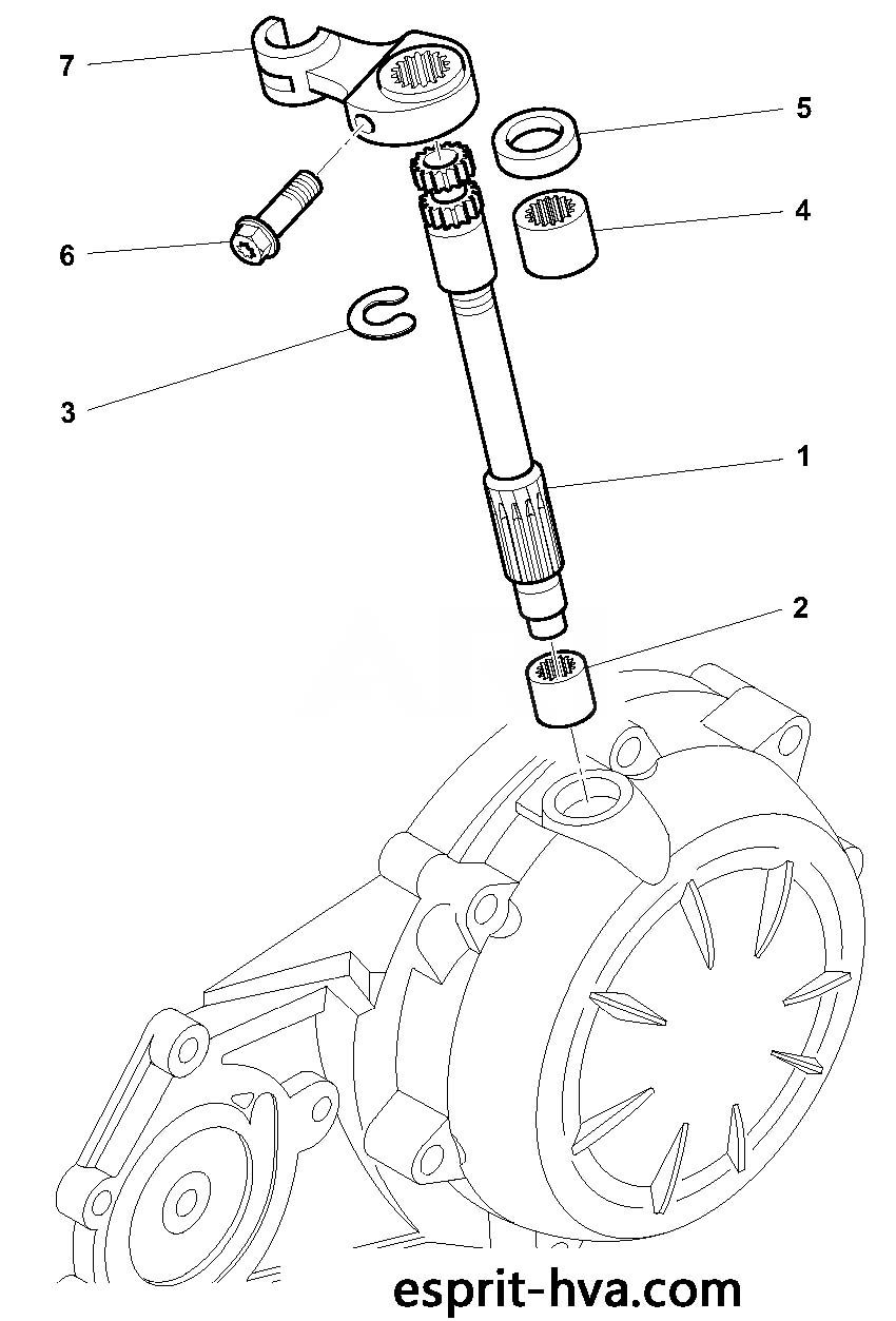 ARBRE DEMBRAYAGE POUR TR650 2013 STRADA 35 KW ABS